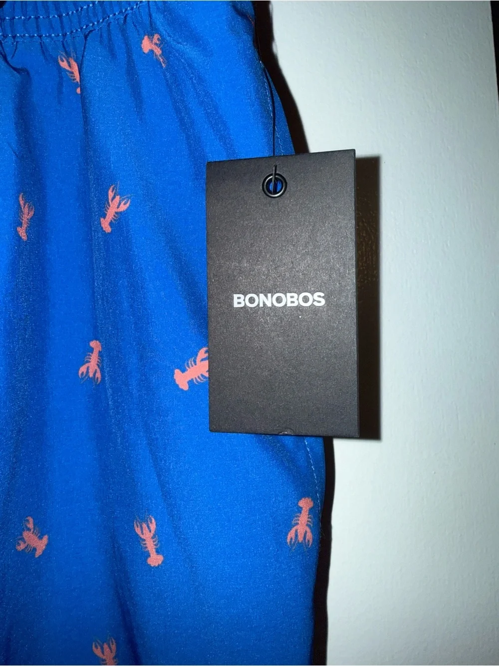 🆕 Bonobos Men’s XL Blue Lobster Print 7” Swim Trunks Lined